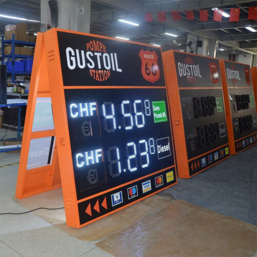12-Inch Modular LED Gas Price Panel for Forecourt Sign Systems