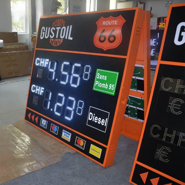 12-Inch Modular LED Gas Price Panel for Forecourt Sign Systems