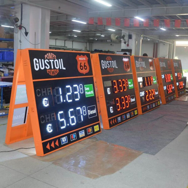 12-Inch Modular LED Gas Price Panel for Forecourt Sign Systems