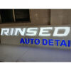 3D Acrylic Halo-Lit Car Logo Sign for Showroom Walls