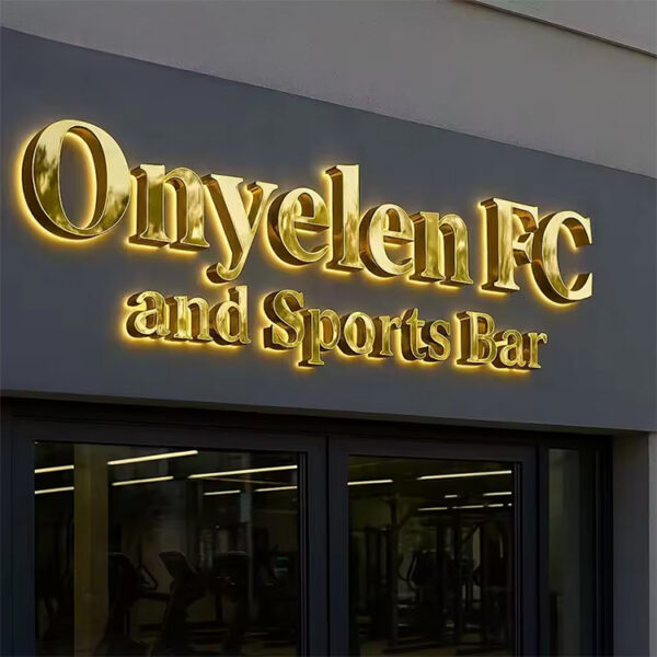 3D Acrylic LED Backlit Letters for Storefront Brand Displays