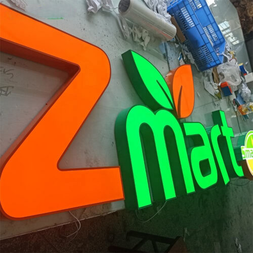 3D Epoxy Resin Frontlit LED Channel Letters for Building Signage