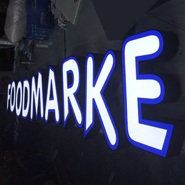 3D Epoxy Resin Frontlit LED Channel Letters for Building Signage