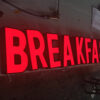 3D Epoxy Resin Frontlit LED Channel Letters for Building Signage