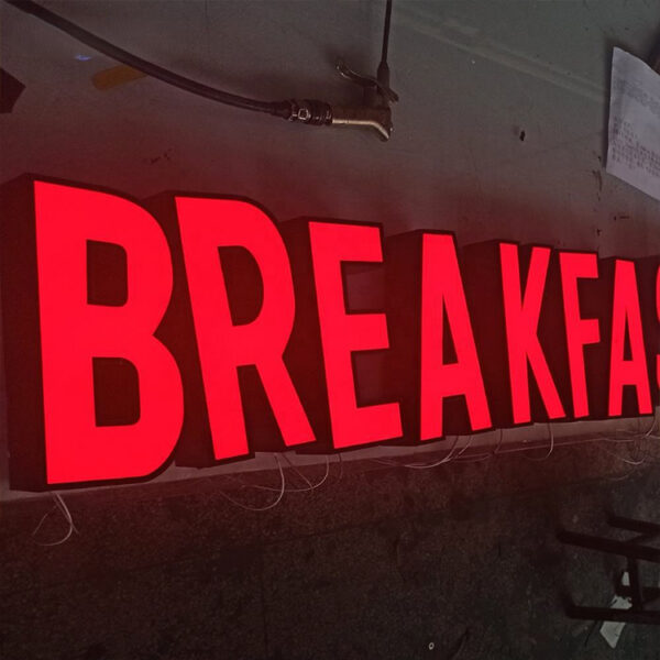 3D Epoxy Resin Frontlit LED Channel Letters for Building Signage
