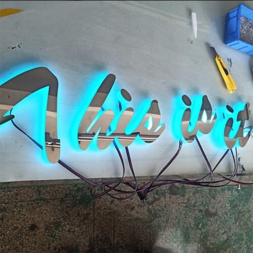 3D Reverse-Lit LED Channel Letters for Building and Office Signage