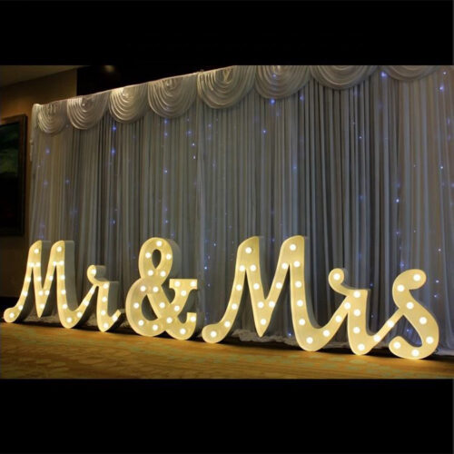 Letras luminosas LED «Marry Me» de 4 pés para decorações de pedidos de casamento