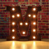 Letras luminosas LED rústicas em metal de 4 pés para decoração de casamentos