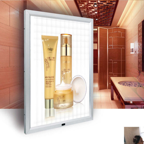 A2 Ultra-Slim Wall-Mounted Acrylic LED Snap Frame for Indoor Advertising