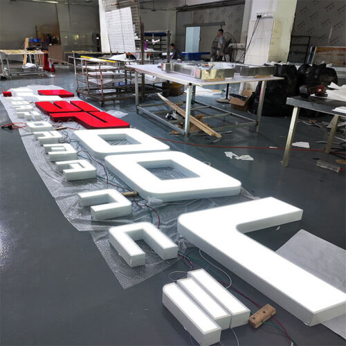 Acrylic Face-Lit LED Letters for Retail Storefront Identity Signs