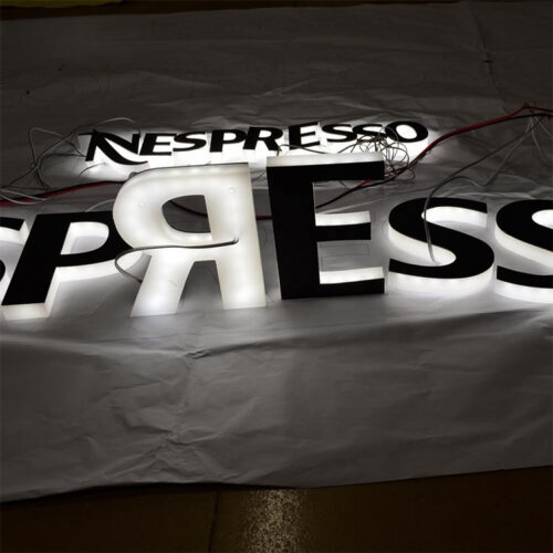 Acrylic LED Backlit Letters for Outdoor Commercial Brand Displays