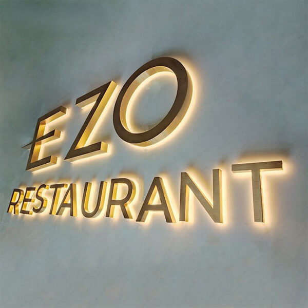 Aluminum LED Backlit Channel Letters for Retail Storefront Branding