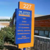 Aluminum LED Map Directory Wayfinding Pylon for Hotels and Malls