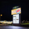 Aluminum LED Map Directory Wayfinding Pylon for Hotels and Malls