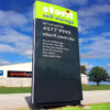 Aluminum LED Map Directory Wayfinding Pylon for Hotels and Malls