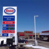 Aluminum LED Petrol Station Totem with Illuminated Display Panels