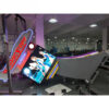 Curved Steel LED Wayfinding Pylon Sign for Mall Road Entrances