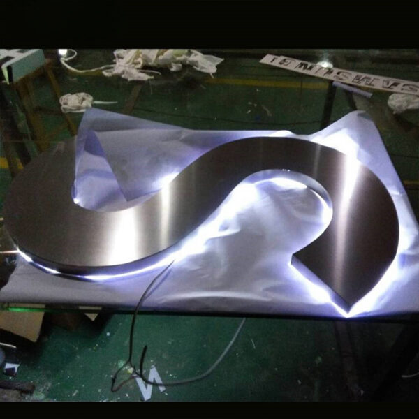 Custom Acrylic LED Backlit Logo Letters for Retail and Office Interiors