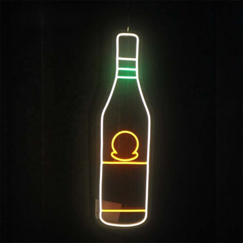 Letreiro de parede personalizado em acrílico com LED e efeito néon para decoração de bares domésticos