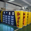 Custom Illuminated Gas Station Prime Sign with Freestanding Totem Structure