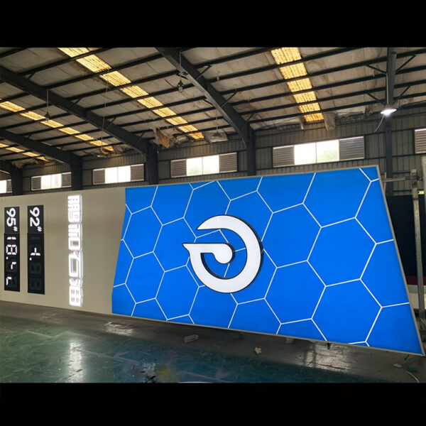 Custom LED Gas Station Pylon Sign with Fuel Price Display