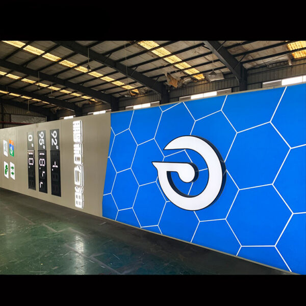 Custom LED Gas Station Pylon Sign with Fuel Price Display
