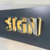 Custom Metal LED Backlit Wall Sign for Barbershops and Salons
