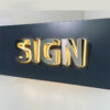 Custom Metal LED Backlit Wall Sign for Barbershops and Salons
