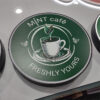 Custom Rectangular Metal LED Tabletop Light Box for Retail Service Counters