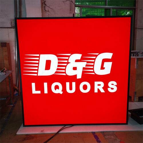 Double-Sided Acrylic LED Blade Light Box for Outdoor Storefront Branding Double-Sided Acrylic LED Blade Light Box for Outdoor Storefront Branding