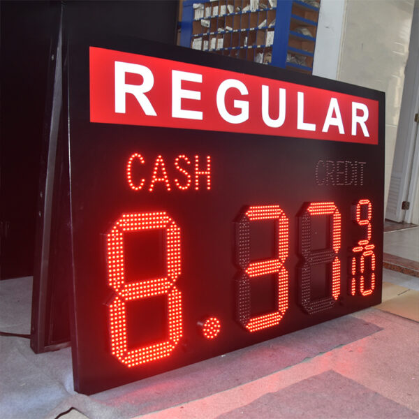 Double-Sided Electronic LED Fuel Price Display for Forecourt Signs Double-Sided Electronic LED Fuel Price Display for Forecourt Signs