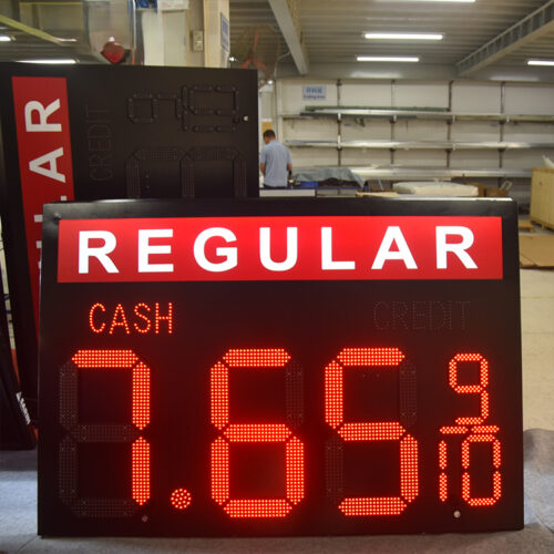 Double-Sided Electronic LED Fuel Price Display for Forecourt Signs