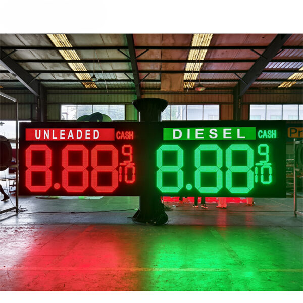 Double-Sided Electronic LED Fuel Price Display for Forecourt Signs Double-Sided Electronic LED Fuel Price Display for Forecourt Signs