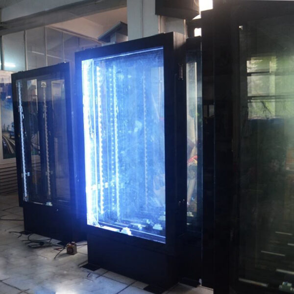 Double-Sided Scrolling LED Pylon Sign for Auto Service Sites