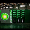 Dual-Face Aluminum Gas Price Pylon with LED Advertising Display Dual-Face Aluminum Gas Price Pylon with LED Advertising Display