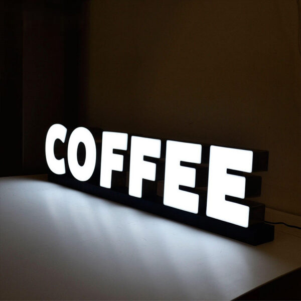 Epoxy Resin LED Frontlit Letters for Commercial Brand Displays