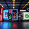 Freestanding 3D LED Wayfinding Pylon for Commercial Site Entrances