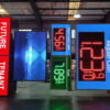 Freestanding 3D LED Wayfinding Pylon for Commercial Site Entrances