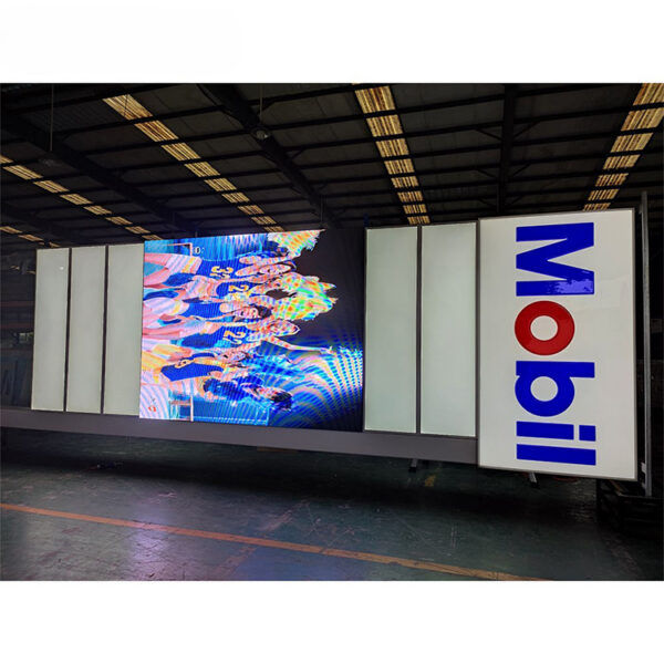 Freestanding Aluminum LED Message Pylon for Outdoor Directional Advertising