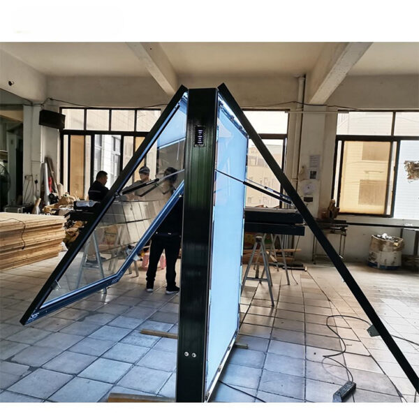 Freestanding Aluminum Scrolling LED MUPI Light Box for Street Advertising