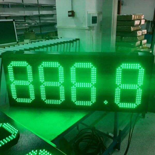 Freestanding Metal Fuel Price Totem with Remote LED Display