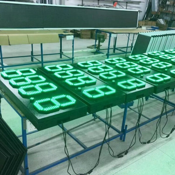 Freestanding Metal Fuel Price Totem with Remote LED Display