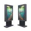 Freestanding Scrolling LED Poster Light Box with Tempered Glass Panels