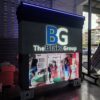 Freestanding Stainless Steel LED Wayfinding Pylon with Illuminated 3D Letters