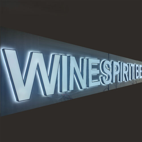 Front-Illuminated Acrylic Car Logo Sign for Dealership Brand Walls