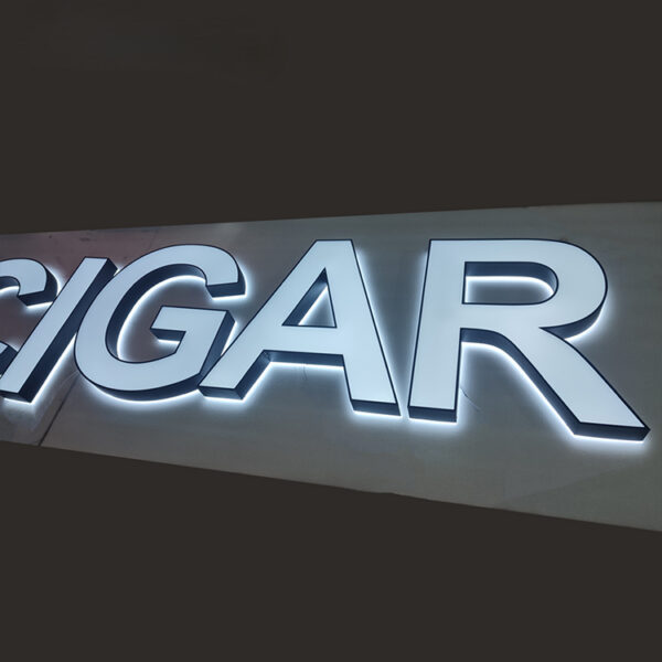 Front-Illuminated Acrylic Car Logo Sign for Dealership Brand Walls