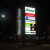 Ground-Mounted Aluminum LED Wayfinding Pylon for Commercial Gateways