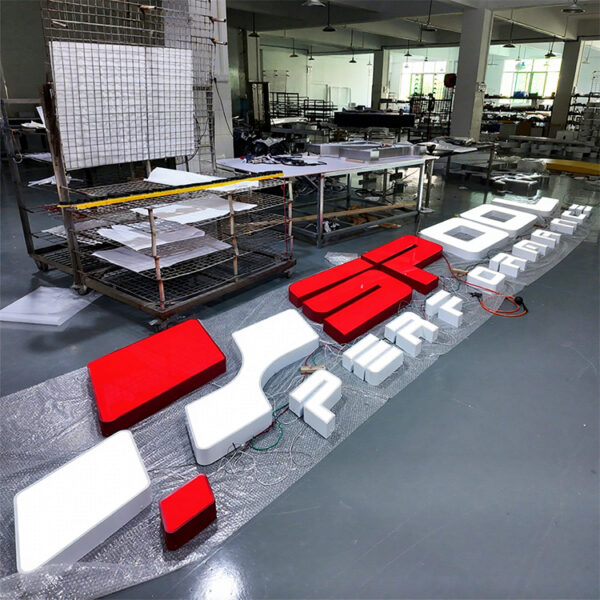 IP65 Aluminum Frontlit LED Channel Letters for Retail and Building Facades