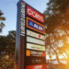 Illuminated Digital Pylon Sign for Automotive Dealership Entrances