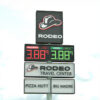 Illuminated Digital Pylon Sign for Automotive Dealership Entrances